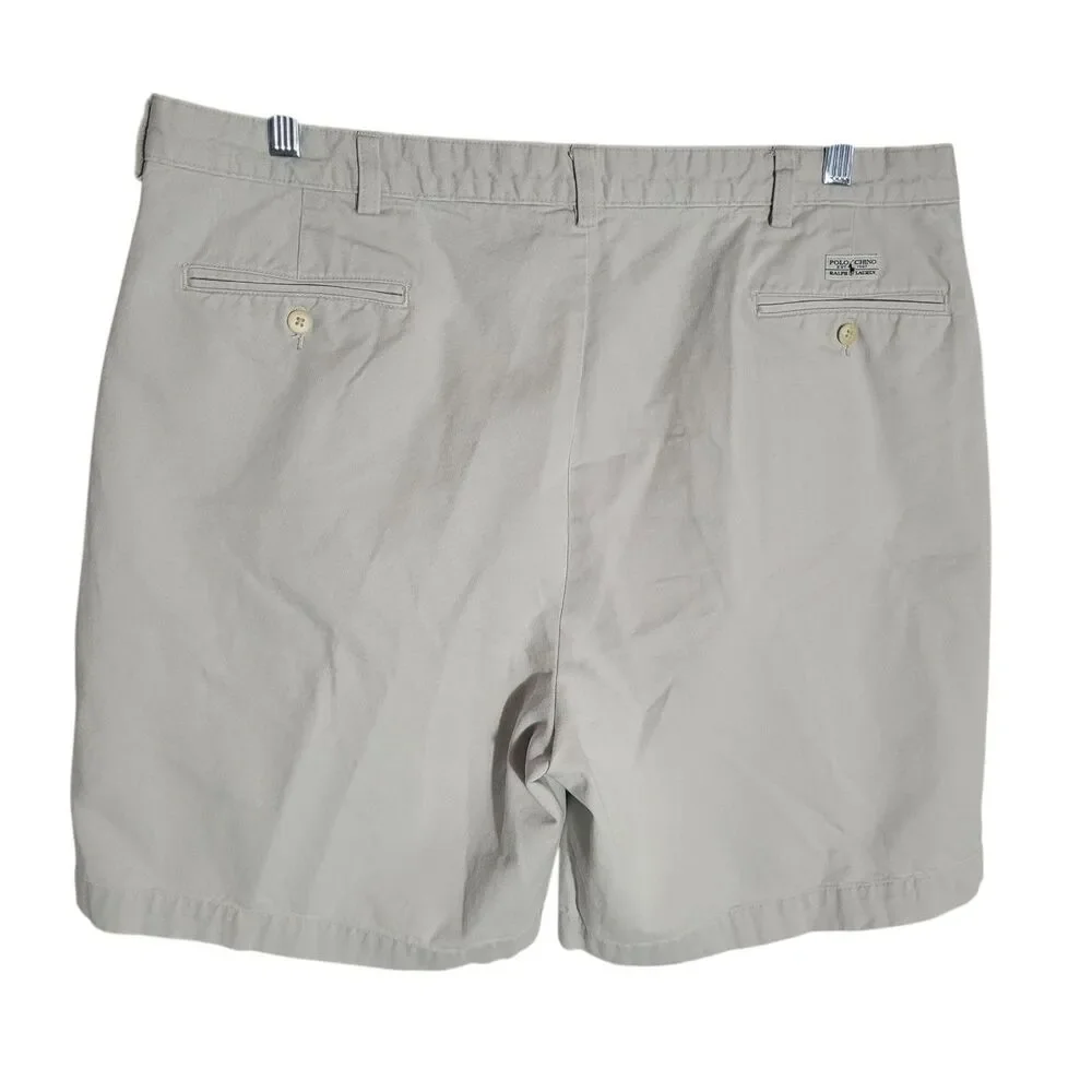 Polo Ralph Lauren Vintage Chino Shorts Men's Sz 38 Khaki Preppy Casual 8